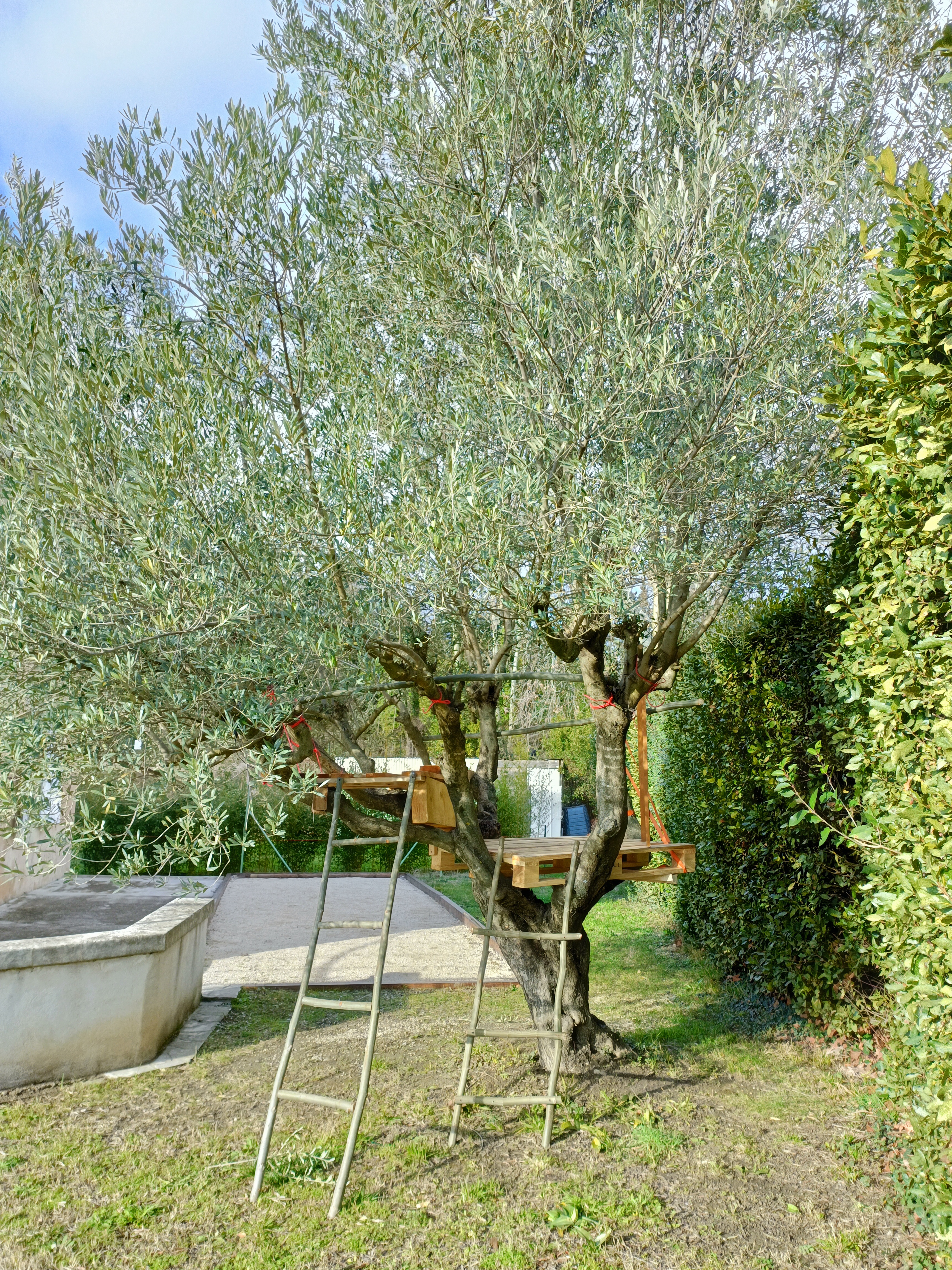 Pétanque et cabane